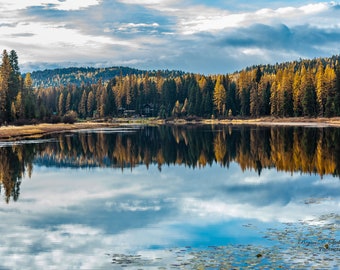 Fall Morning on the Clearwater, Montana Photography, River Photography,  Montana Landscape, Large Scale Wall Art, Home Decor, Office Decor