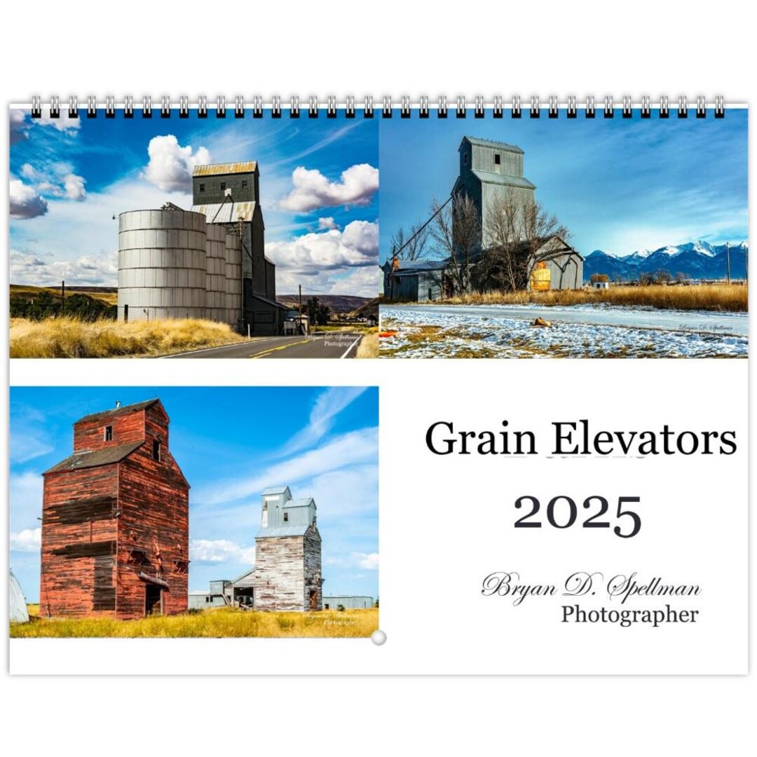 2025 Wall Calendar of US Grain Elevators US & CA Etsy