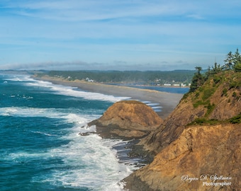 The Beach from Port Orford Head, Oregon Beach Photography, Oregon Coastal Scenery