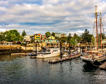 Friday Harbor Washingon, Waterfront Photography, Washington State Photography, San Juan County, Home Decor, Wall Art, Friday Harbor Photo