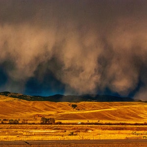 Storm Clouds in the Deer Lodge Valley,  Montana Scenery, Montana Mountain Scenery Photo, Spring in the Rockies, paper/canvas/acrylic/metal
