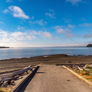 Oak Harbor da Windjammer Park, Island County, Washington Photography, Puget Sound Photography, corsi d'acqua, carta, tela, metallo, acrilico