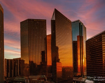 City of Angles,  Sunset, Los Angeles, California, Cityscape, Golden Hour