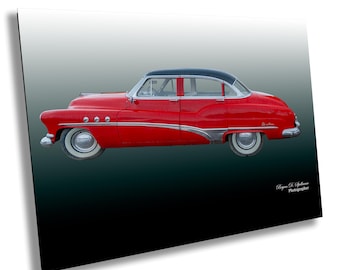 1950 BUICK Super RIVIERA Hardtop Coupe PHOTO - Etsy 日本