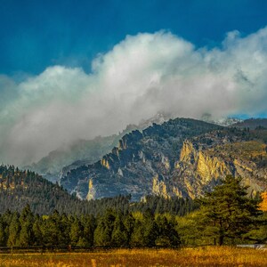 Serious clouds over Blodgett Canyon, Ravalli County, Montana, USA