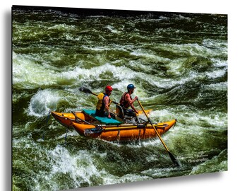 Whitewater Rafting Wall Art – Clearwater River Idaho Adventure Photography Print on Canvas, Metal, or Acrylic