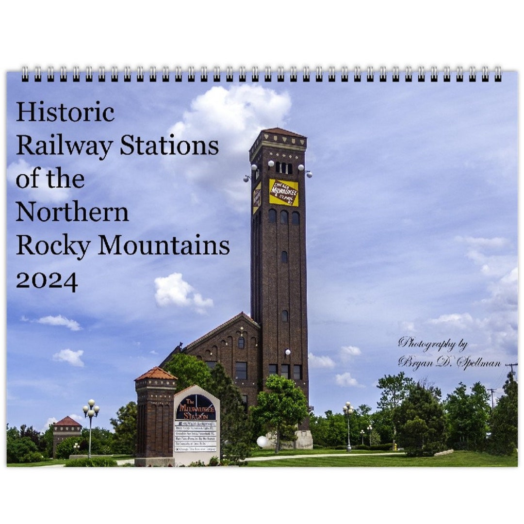 2024 Wall Calendars US & CA Historic Railway Stations Etsy