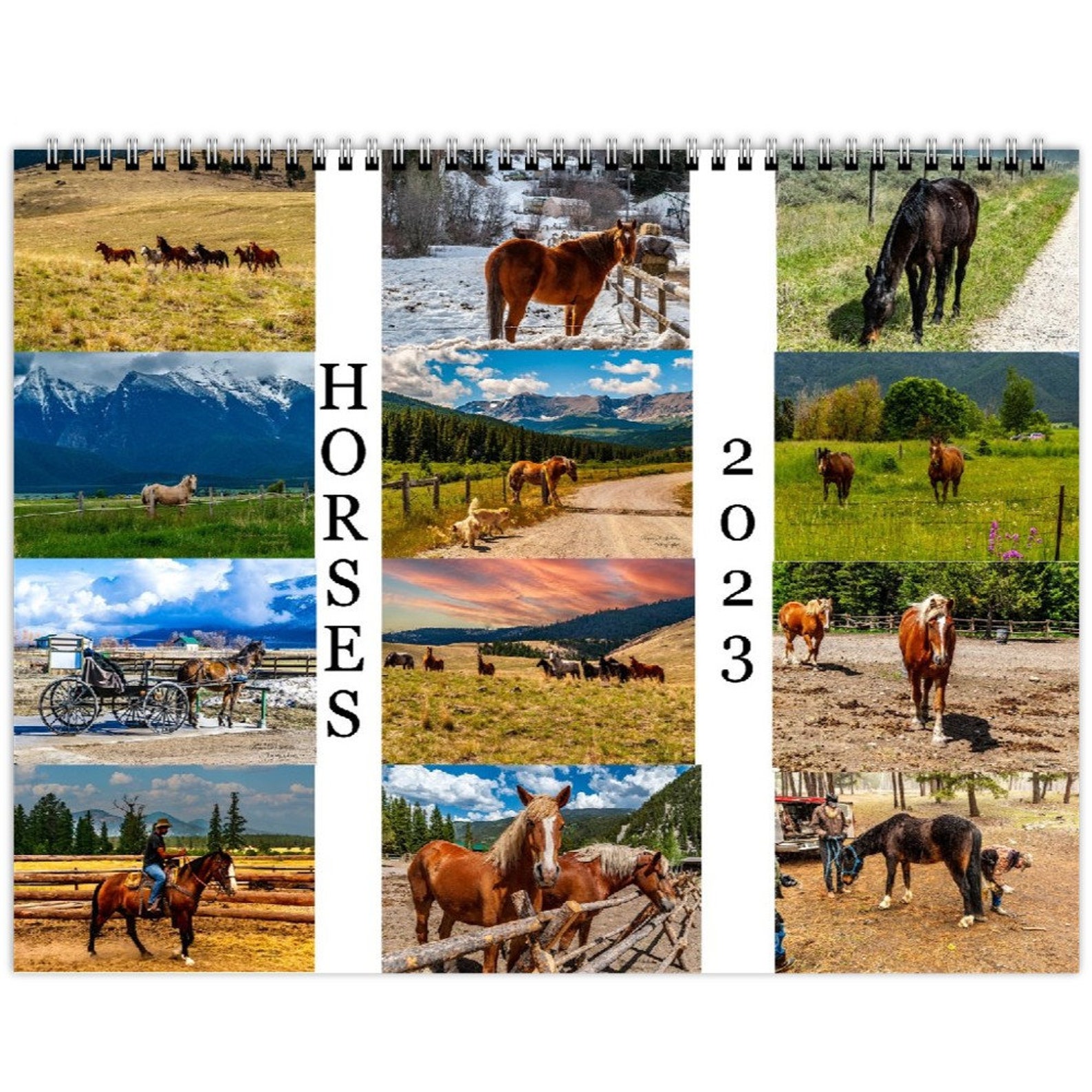 2023 Calendar of Horses Montana Horse Photography Equine - Etsy