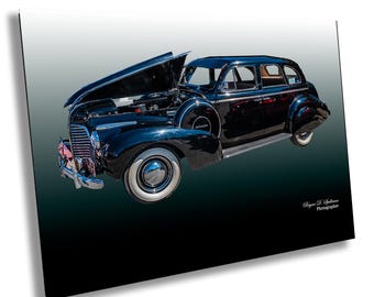 車の写真、1955年ビュイックセンチュリーウォールアート、クラシック