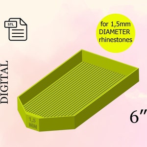 Diamond Painting Tray Stl File for 3d printing, 1.5 mm, Handmade, DIY, Jewelry Tools - Digital Download.