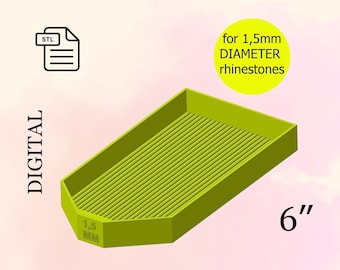 Diamond Painting Tray File Stl per la stampa 3d, 1,5 mm, fatto a mano, fai da te, strumenti di gioielleria - Download digitale.