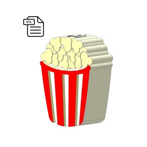 Popcorn Straw Topper STL File for 3D Printing.
Designed for 8.0 mm straws.