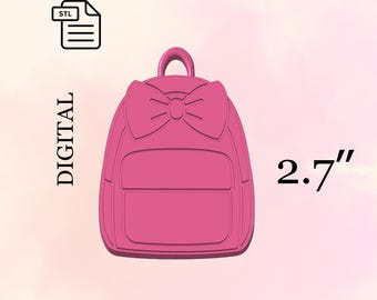 Mochila llavero archivo Stl para impresión 3D / Mochila escolar / Personalizar llavero archivo Stl / Regreso a la escuela / Pequeños obsequios / Regalos para estudiantes.