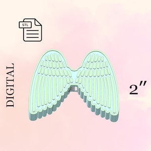 3d printing, Angel Wings, Straw Topper, STL File, Party Favors, Baby Shower - Digital Download.