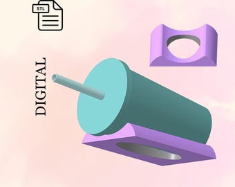 Cup Cradle, Tumbler Cradle, Stl File for 3d printing - Digital Download.