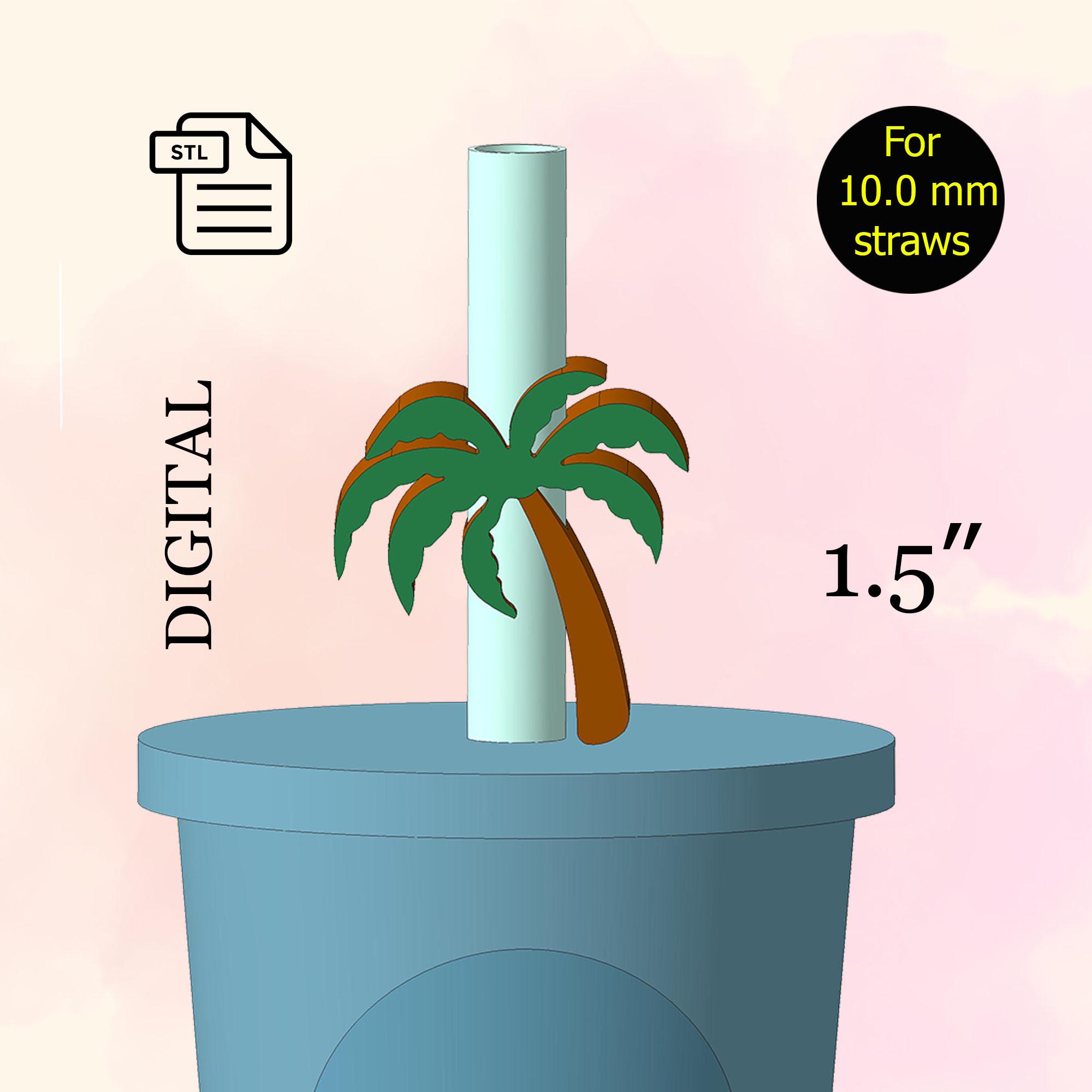 Palm Tree, 20-30-40 OZ, STL File for 3d printing, 3d Print STL File, Happy Birthday, Party Favors, 10.0mm - Digital Download.