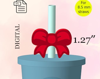 Mooie strik, strotopper, STL-bestand voor 3D-printen, 3D-print STL-bestand, gelukkige verjaardag, feestartikelen - digitale download.