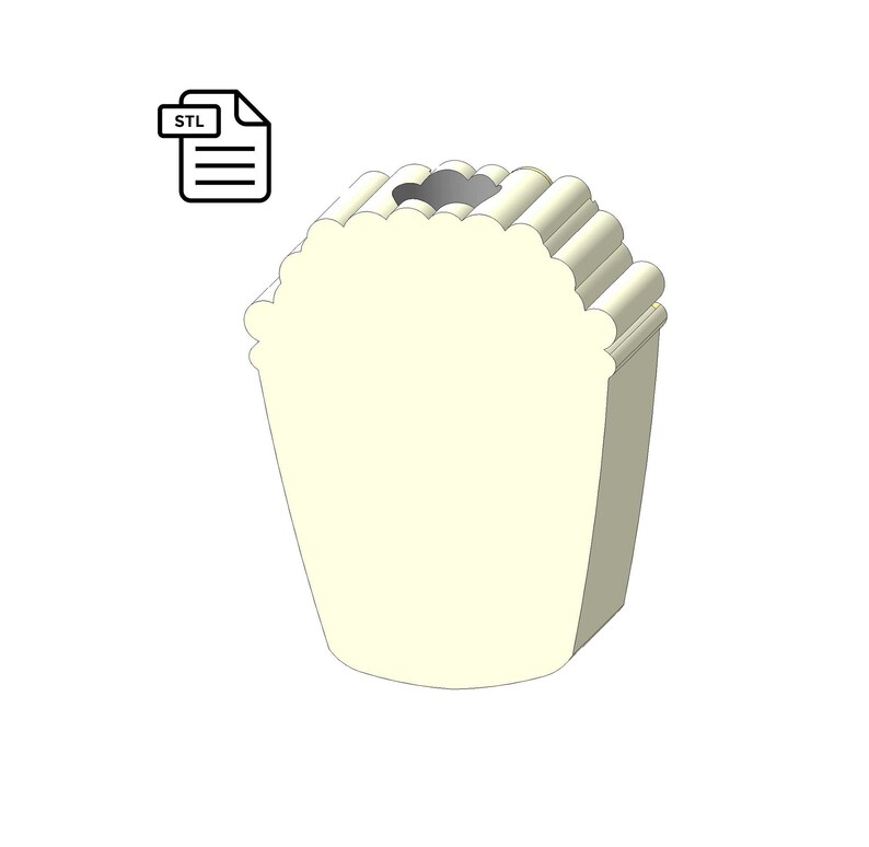 Popcorn Straw Topper STL File for 3D Printing.
Designed for 8.0 mm straws.