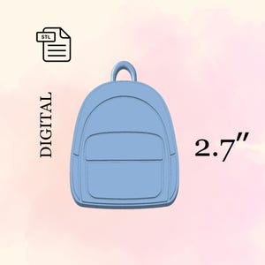 Fichier Stl sac à dos porte-clés pour impression 3D, cartable, fichier Stl porte-clés personnalisé, retour à l'école, petits cadeaux, cadeaux étudiants.