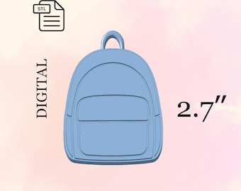 Mochila con llavero, archivo Stl para impresión 3D, mochila escolar, archivo Stl de llavero personalizado, regreso a clases, pequeños obsequios, obsequios para estudiantes.