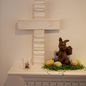 Easter Cross. Order now for Easter. Gift a wood cross for a religious occasion or add to your home decor as a symbol of your faith.