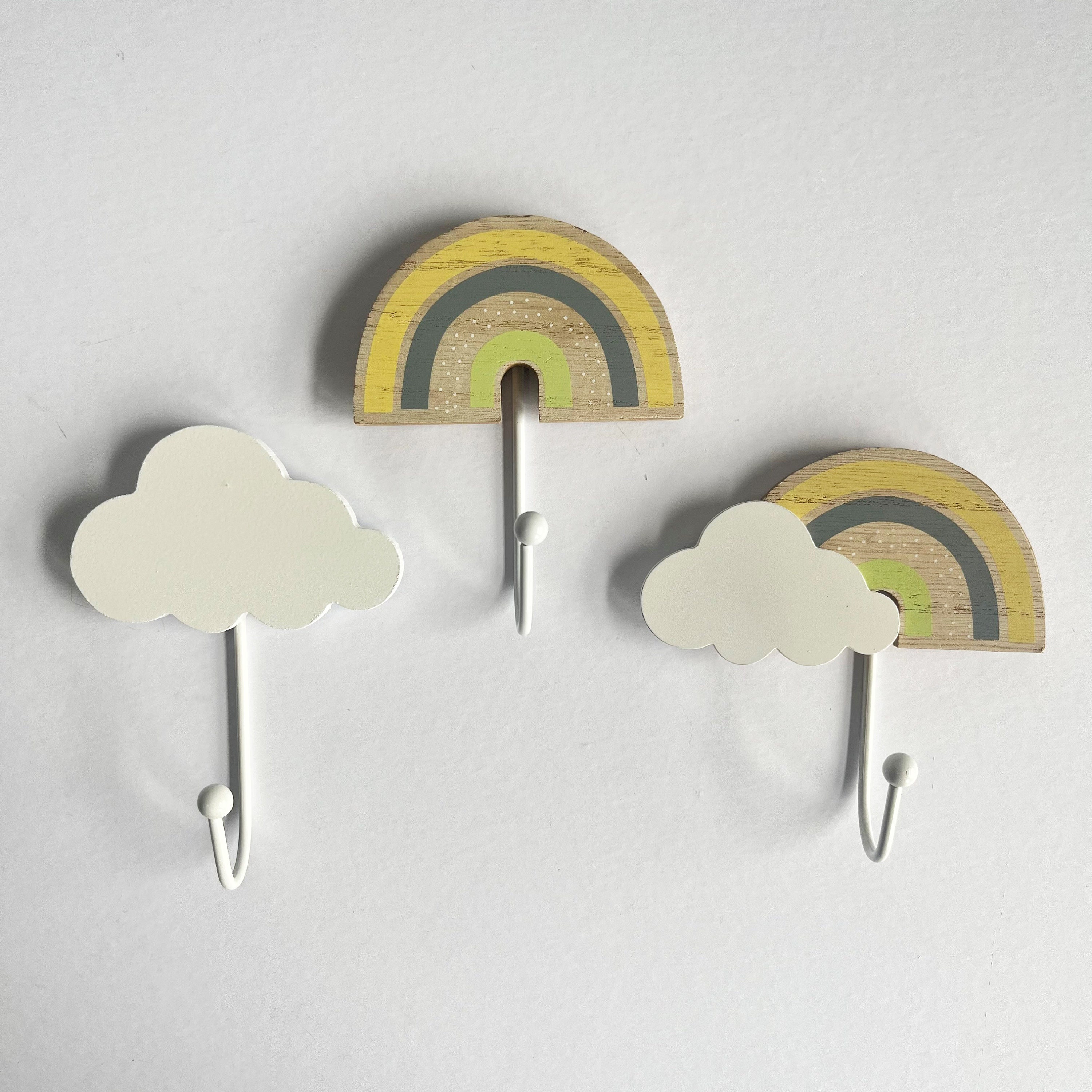 Rainbow Cloud coat hooks Decorative Wall hooks for Children's Bedroom –  Carousel