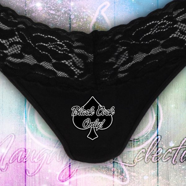 Black Cock Only Panties Etsy