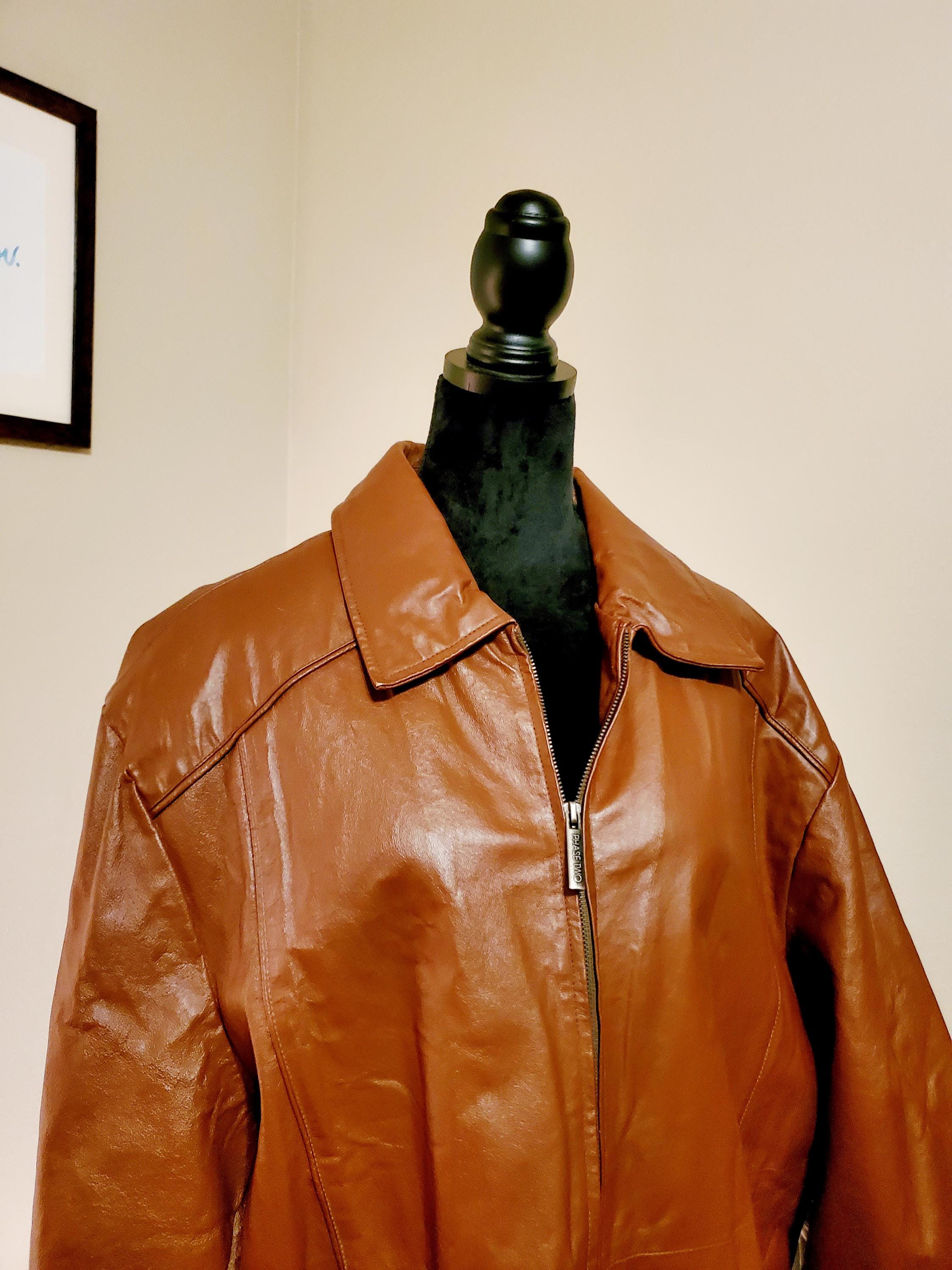 ジャケット・アウター 00s archive real leather jacket coating Rare Vintage ROCAWEAR NY Spell Out Full Zip Leather Jacket 2000s