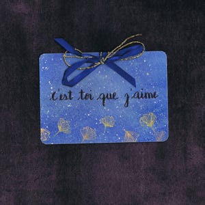 Carte de Vœux Saint-Valentin en Aquarelle, Unique et Authentique
