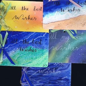 Carte de vœux à l'aquarelle |  idée de cadeau personnalisé | vœux et félicitation