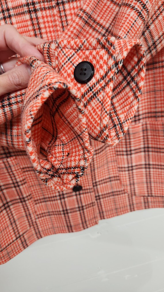 Pendleton Womens Skirt suit Orange Plaid Amazing … - image 7