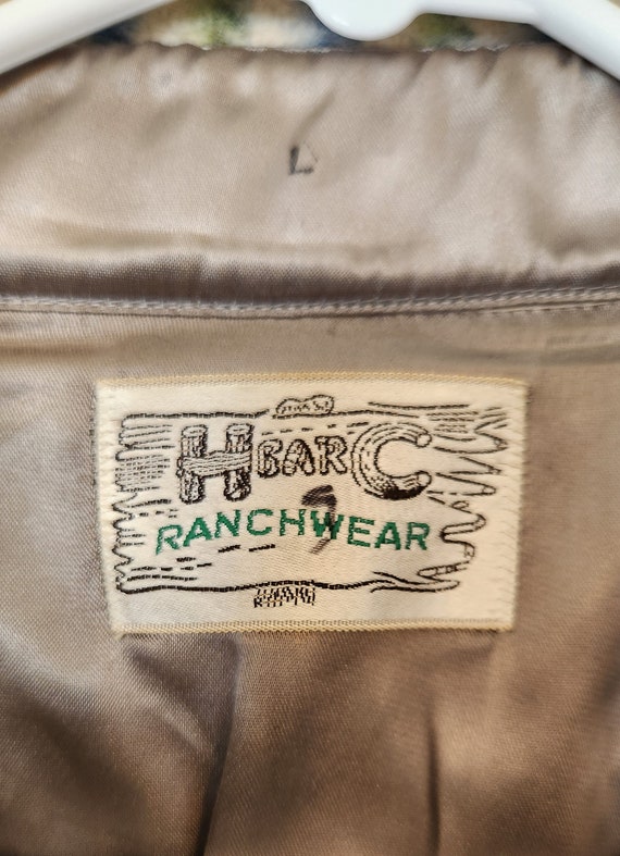 Vintage H bar C Ranchwear snuggly western cruiser… - image 5