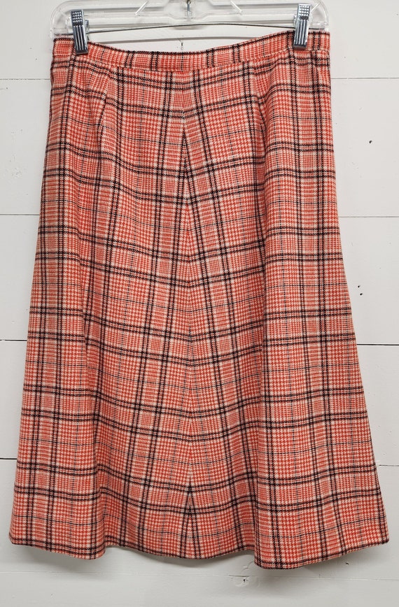 Pendleton Womens Skirt suit Orange Plaid Amazing … - image 2