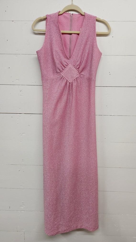 Pink sparkly evening dress by Elegant Miss of Cal… - image 1