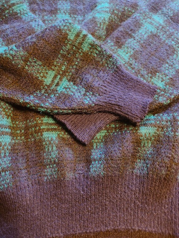 Vintage Pendleton sweater Black Watch tartan size… - image 6