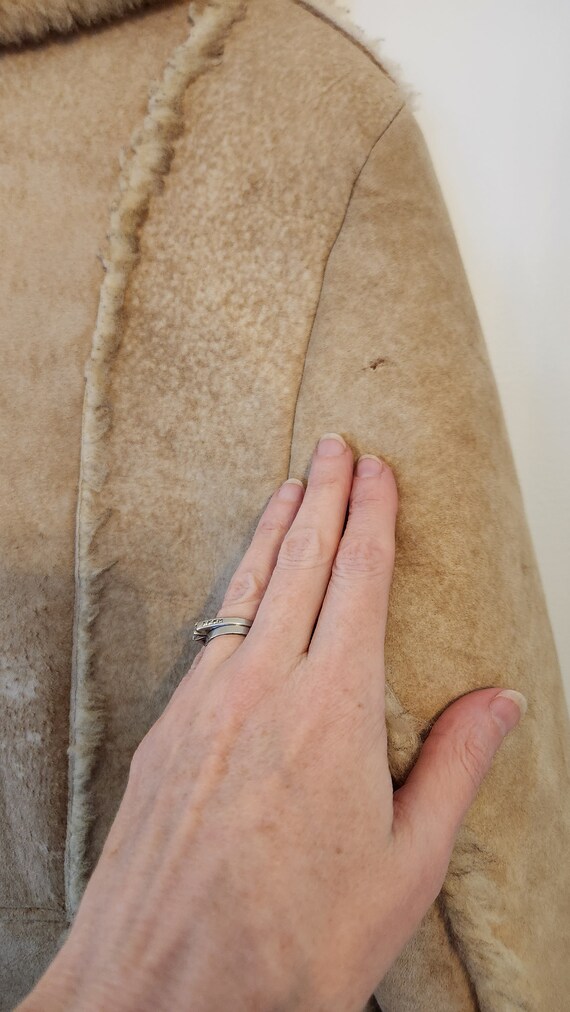 Vintage Ardney shearling women's coat. Size 15/16… - image 8