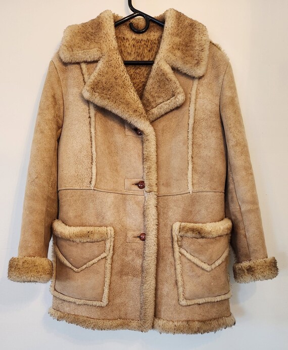 Vintage Ardney shearling women's coat. Size 15/16… - image 1