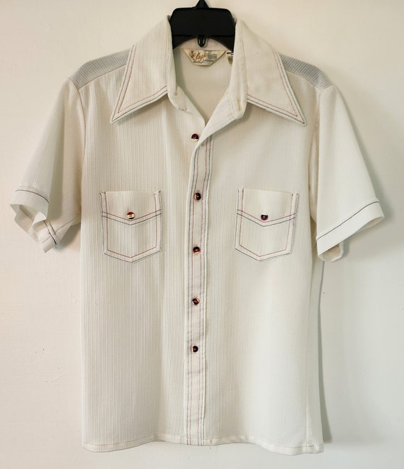 Vintage 70's Capri of California mens short sleev… - image 1