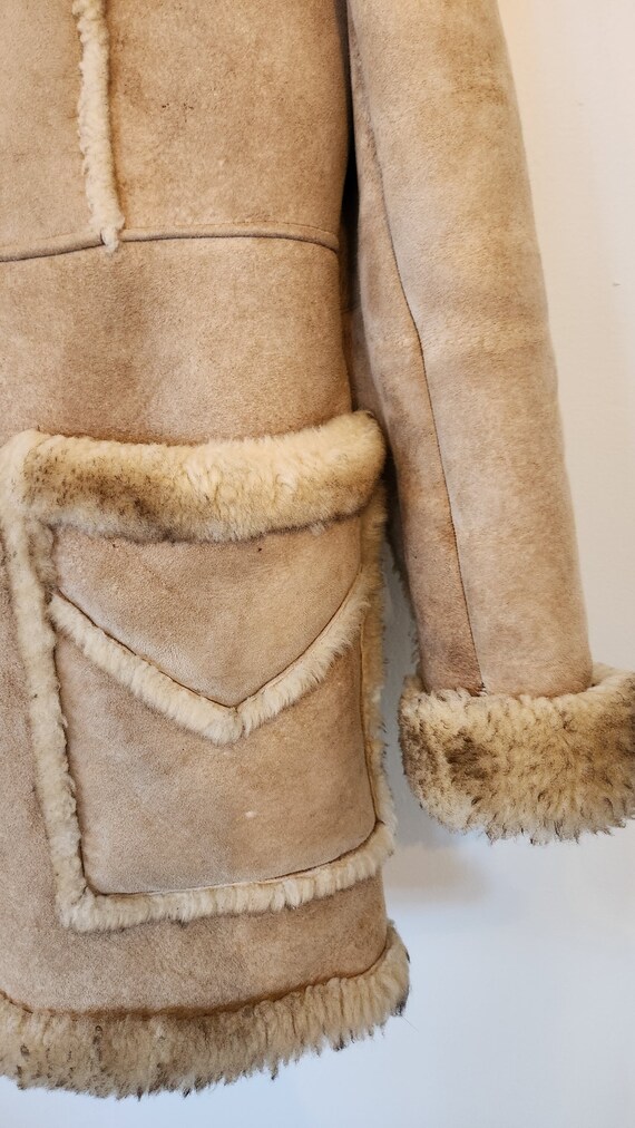 Vintage Ardney shearling women's coat. Size 15/16… - image 2
