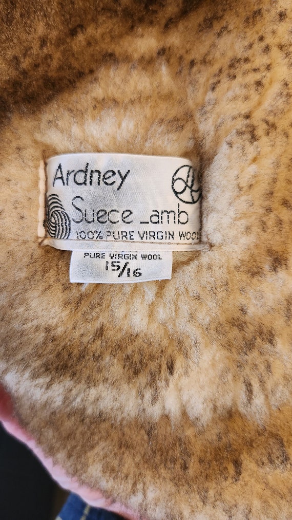 Vintage Ardney shearling women's coat. Size 15/16… - image 9