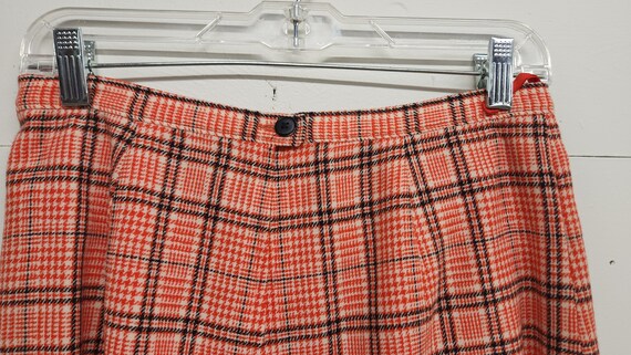 Pendleton Womens Skirt suit Orange Plaid Amazing … - image 5