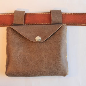 Large Leather Belt Pouch