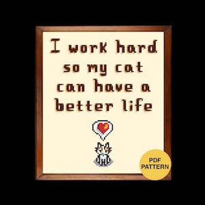 Stardew Valley Cross Stitch Pattern, Stardew Valley Cross Stitch, Gift, Cat, DIY Gift, Cross Stitch Pattern, Cross Stitch, Stardew Valley