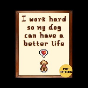 Stardew Valley Cross Stitch Pattern, Stardew Valley Cross Stitch, Gift, Dog, DIY Gift, Cross Stitch Pattern, Cross Stitch, Stardew Valley