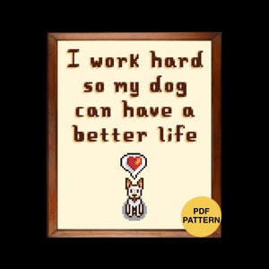 Stardew Valley Cross Stitch Pattern, Stardew Valley Cross Stitch, Gift, Dog, DIY Gift, Cross Stitch Pattern, Cross Stitch, Stardew Valley