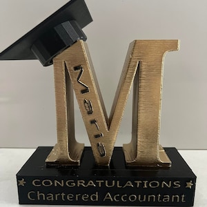 Graduación personalizada / Regalo de graduación / Cualquier letra y cualquier nombre Regalo de graduación / Regalo impreso en 3D