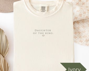 Minimalistisch christelijk shirt schattig christelijk merch Faith-T-shirt voor haar religieus cadeau-idee voor tiener christelijke collega kleding inspirerend T-shirt