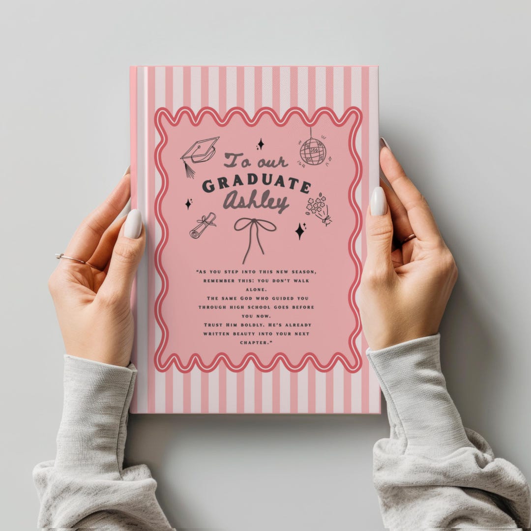Graduation Scroll Notebook Custom Graduation Gift Journal Lined Notebook Personalized Senior Class ...