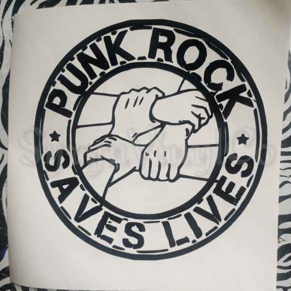 Punk Rock Saves Lives Vinyl Decal