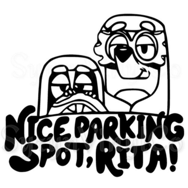 Nice Parking Spot Rita | Grannies Vinyl Decal